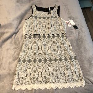 Kenzie black and white dress with tags